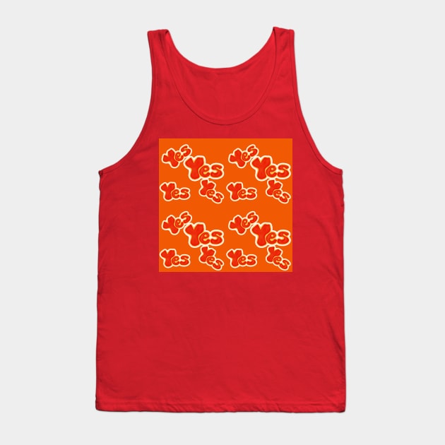 Yes Pattern Tank Top by Ninadventurous